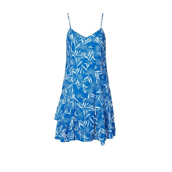 Thakoon Collective Leaf Ruffle Silk Slip Dress - 0 - Picture 1 of 7
